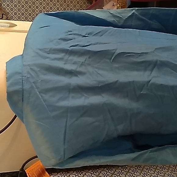 Vintage 1990s Y2K blue silk blazer jacket medium nwt - Picture 4 of 6